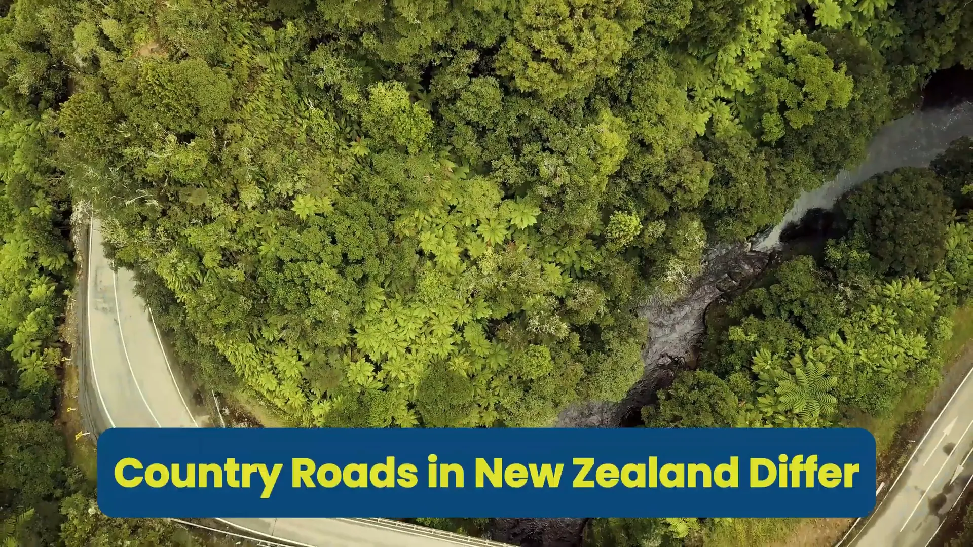 Winding roads of New Zealand's North Island