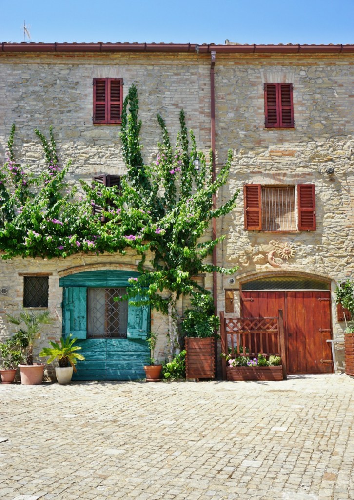 Beautiful facades in Torre di Palme