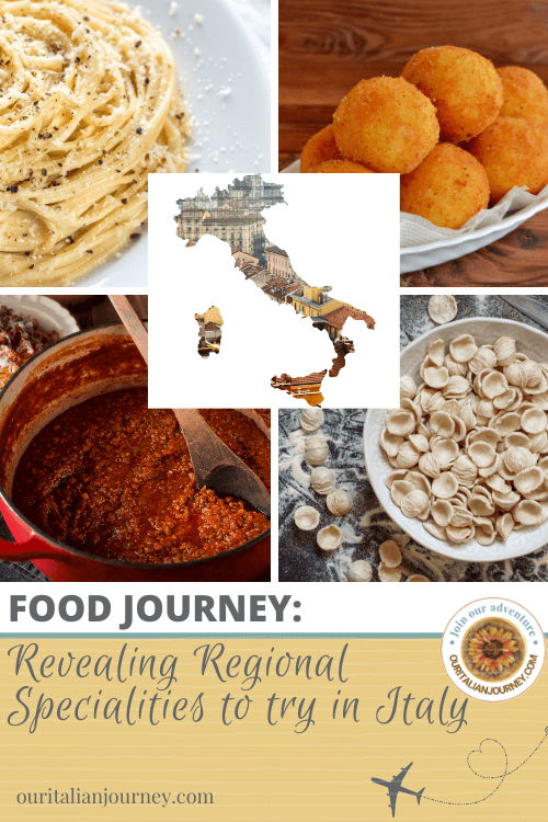 Food journey in Italy revealing regional specialties - ouritalianjourney