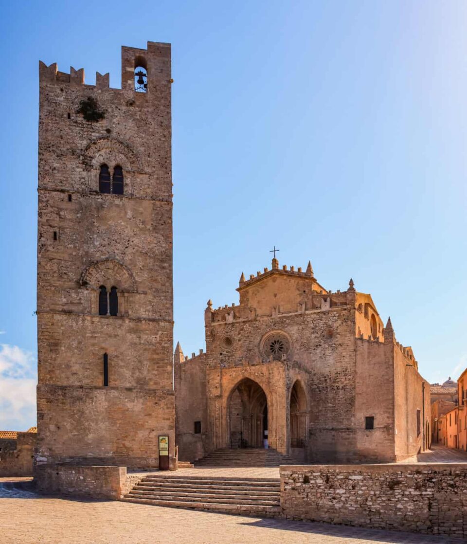 Erice Church with the bell tower