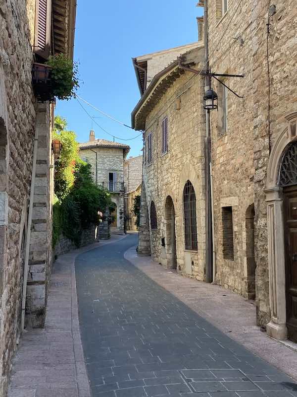 Medieval street in Assisi