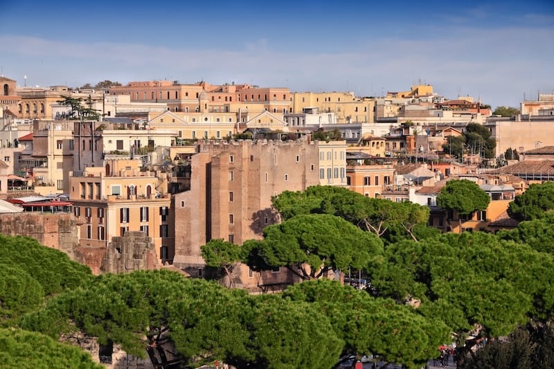 Overlooking Monti in Rome