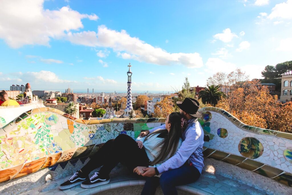 Park Guell view - Incredible things to do in Barcelona in winter