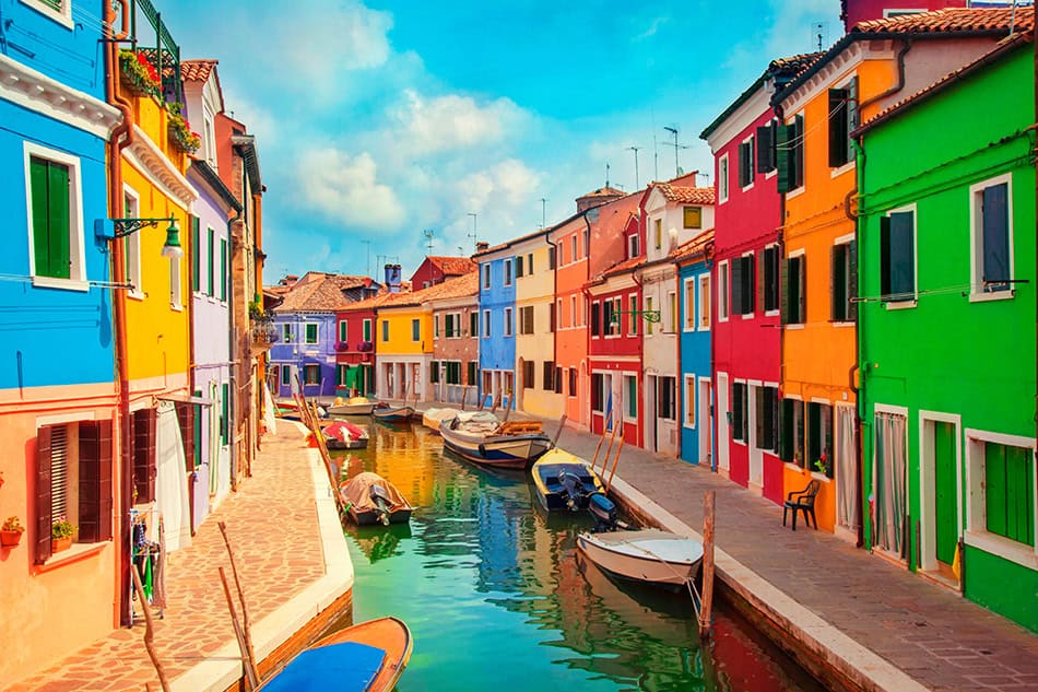 Burano Near Venice Italy