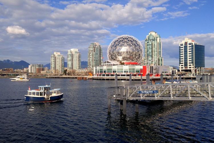 Science World, False Creek, Aquabus, Olympic Village