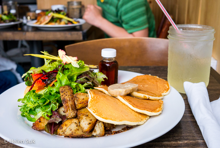 Corn Pancakes at Pow Wow Cafe Indigenous Restaurant Toronto