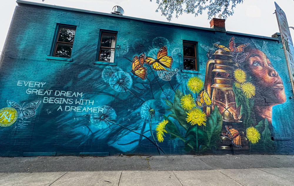 Rochester, NY Marshall street graffiti Every Great Dream Begins With A Dreamer