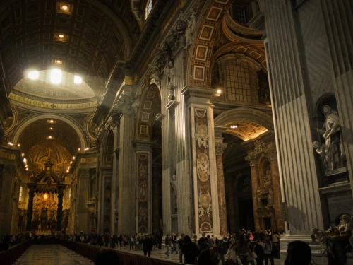 Inside of St. Peter's Church preparing for Vatican Jubilee 2025