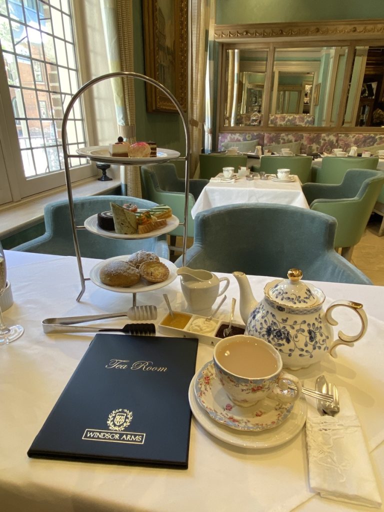 Afternoon tea for one at Windsor Arms Hotel in Toronto