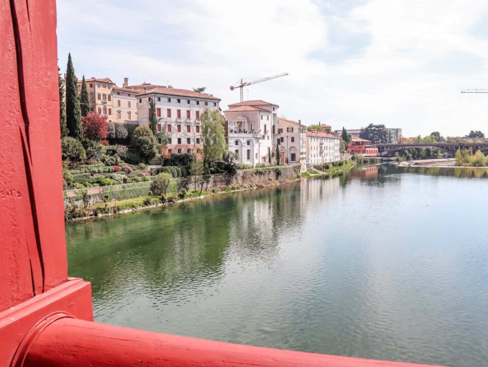 Vista dal Ponte degli Alpini a Bassano del Grappa