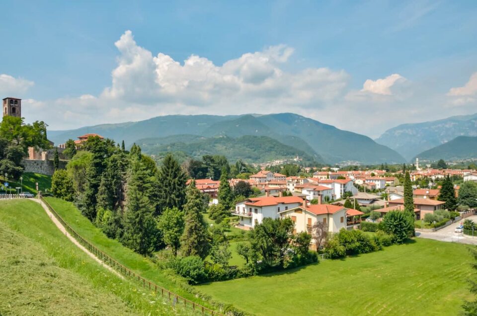 View from Ezzelini Castle in Bassano del Grappa