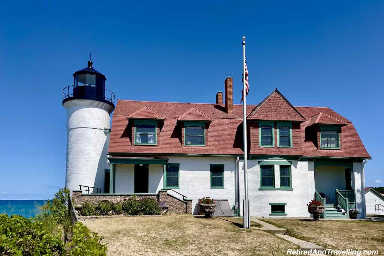 Pt Betsie Lighthouse - Exploring Sleeping Bear Dunes National Lakeshore In Michigan