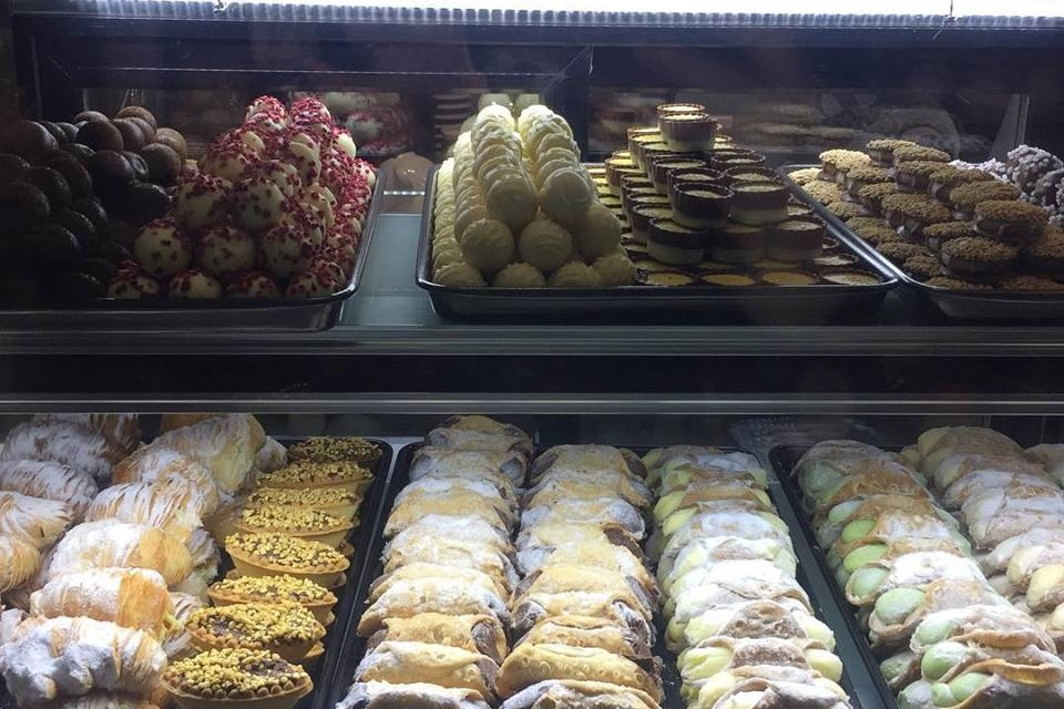 Pastries in an Italian bakery