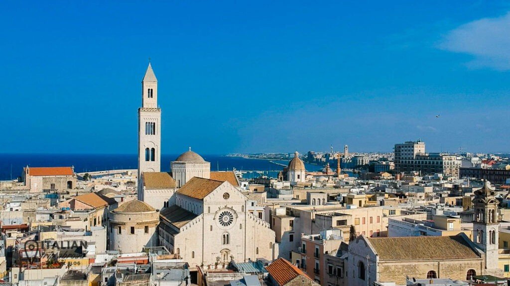 Aerial view of Bari, Apulia, Italy - Best Puglia airports