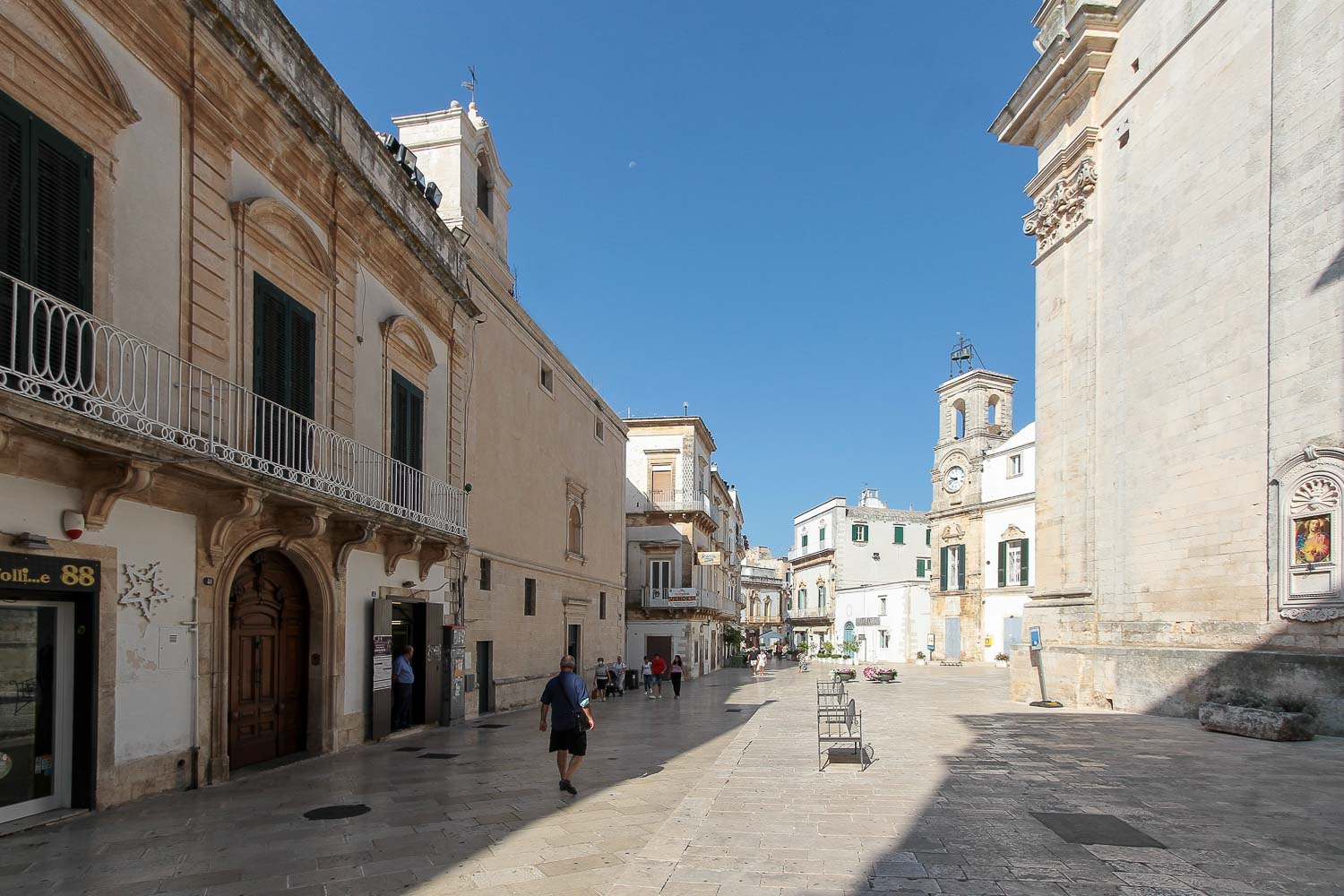 Narrow streets of Martina Franca, Puglia one of the best white villages in Puglia Italy