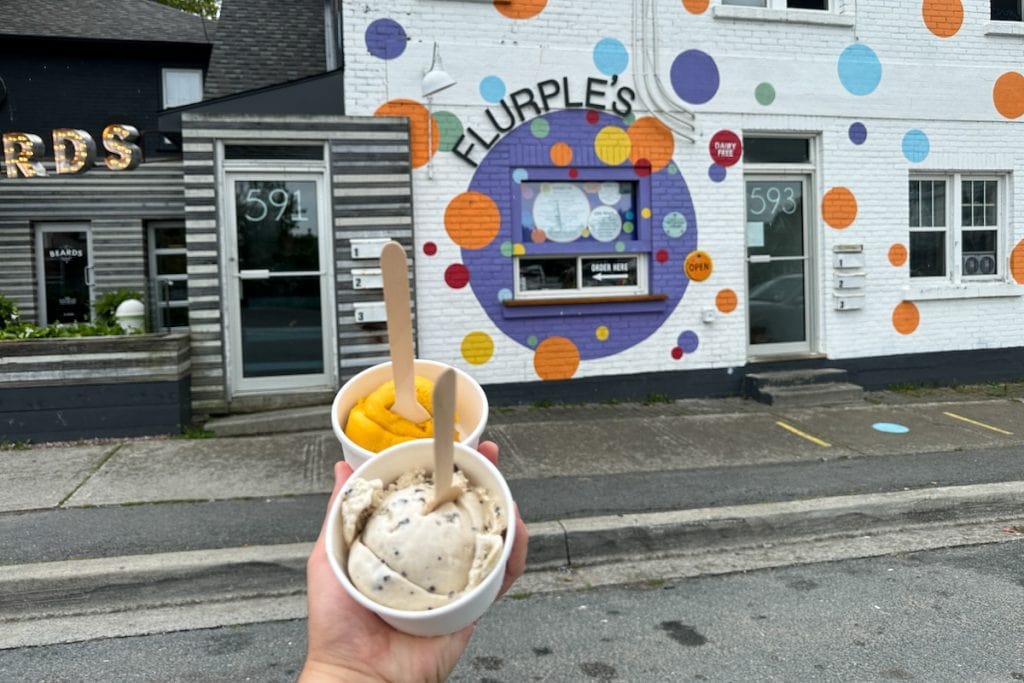 Flurples offers delightful vegan ice cream.