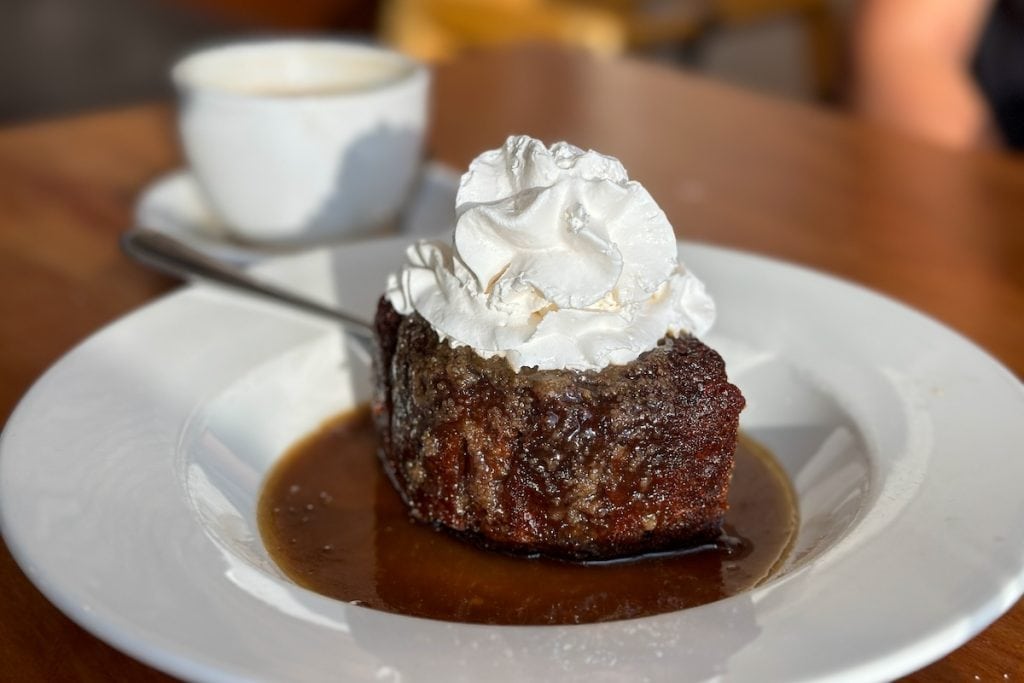 Sticky Toffee Pudding at Ripe Restaurant, Sudbury.