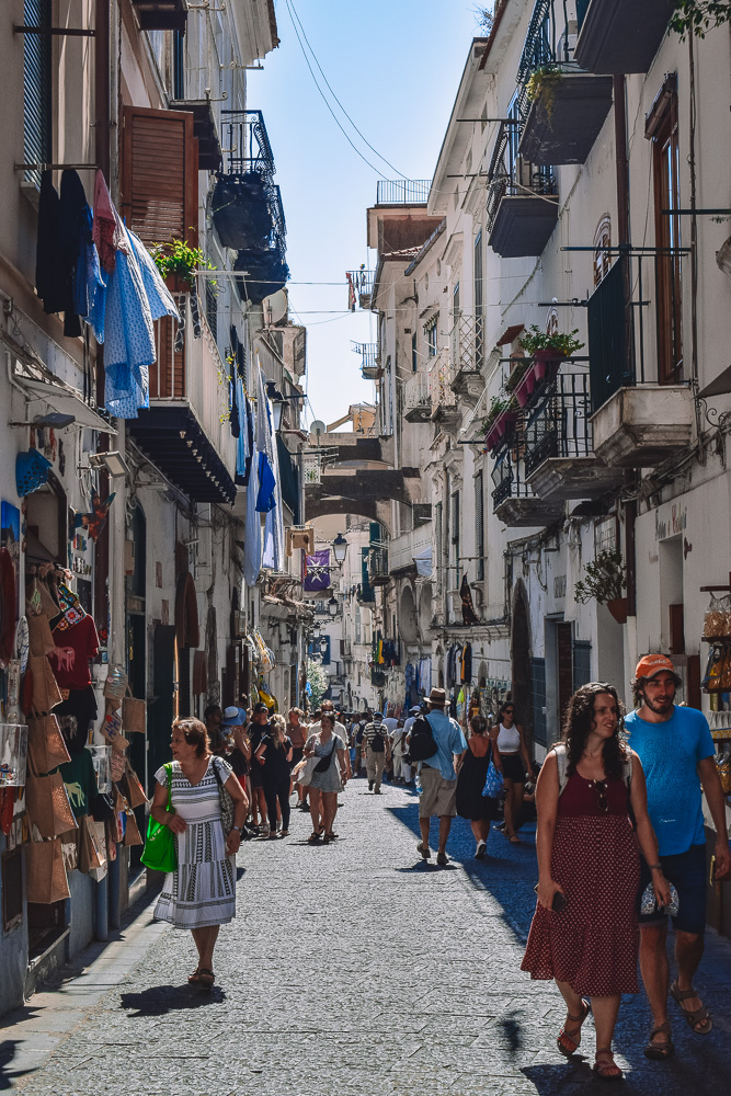 Wandering down the picturesque streets of Amalfi