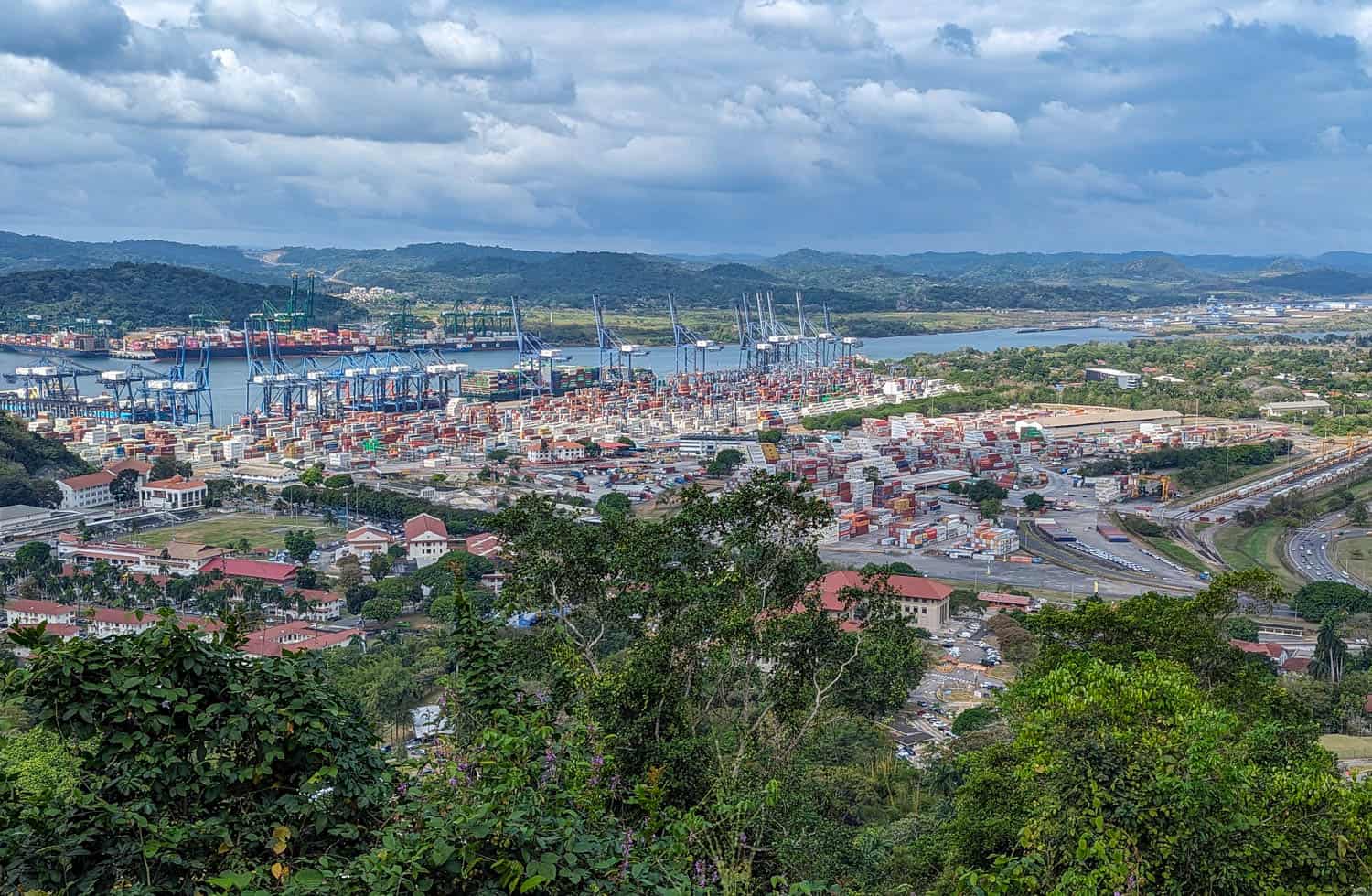 View of the Panama Canal