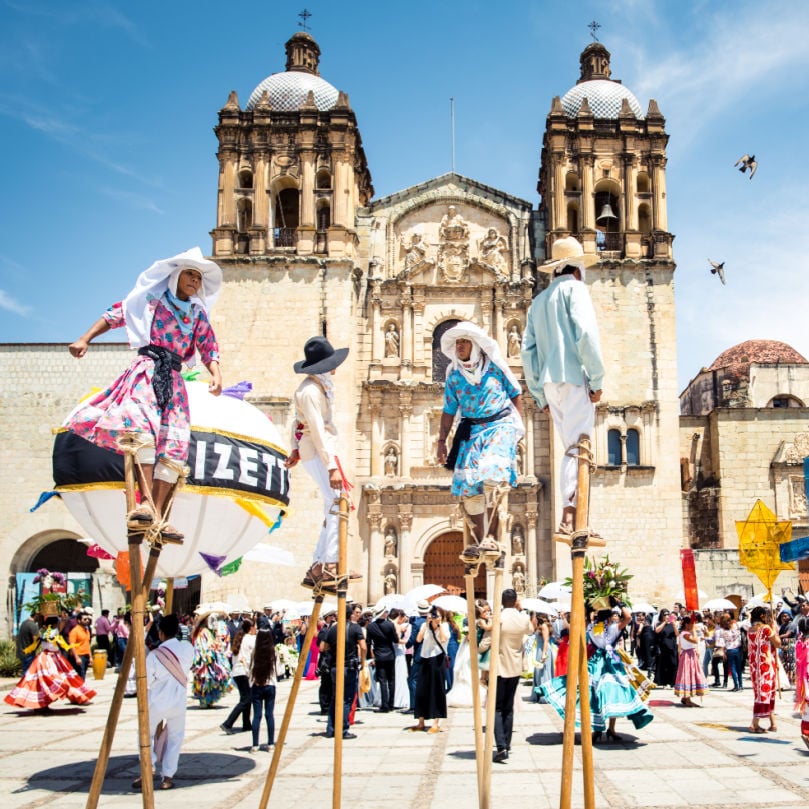 Street celebration in Oaxaca, Mexico