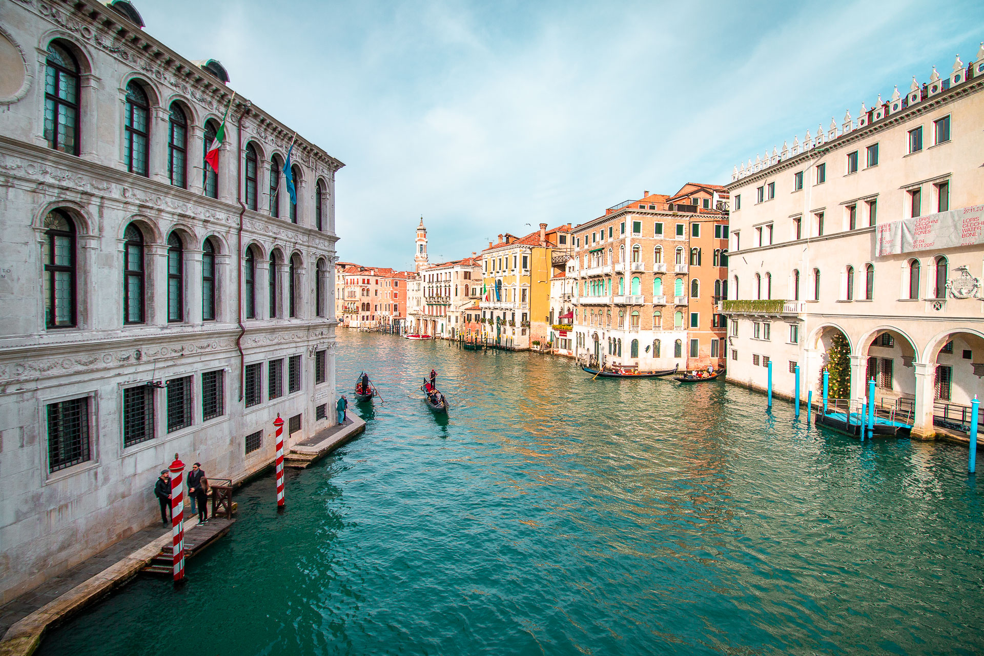 A picturesque canal in Venice surrounded by stunning buildings.