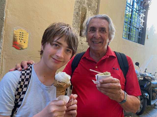 David & Cash on Grand Tour in Florence