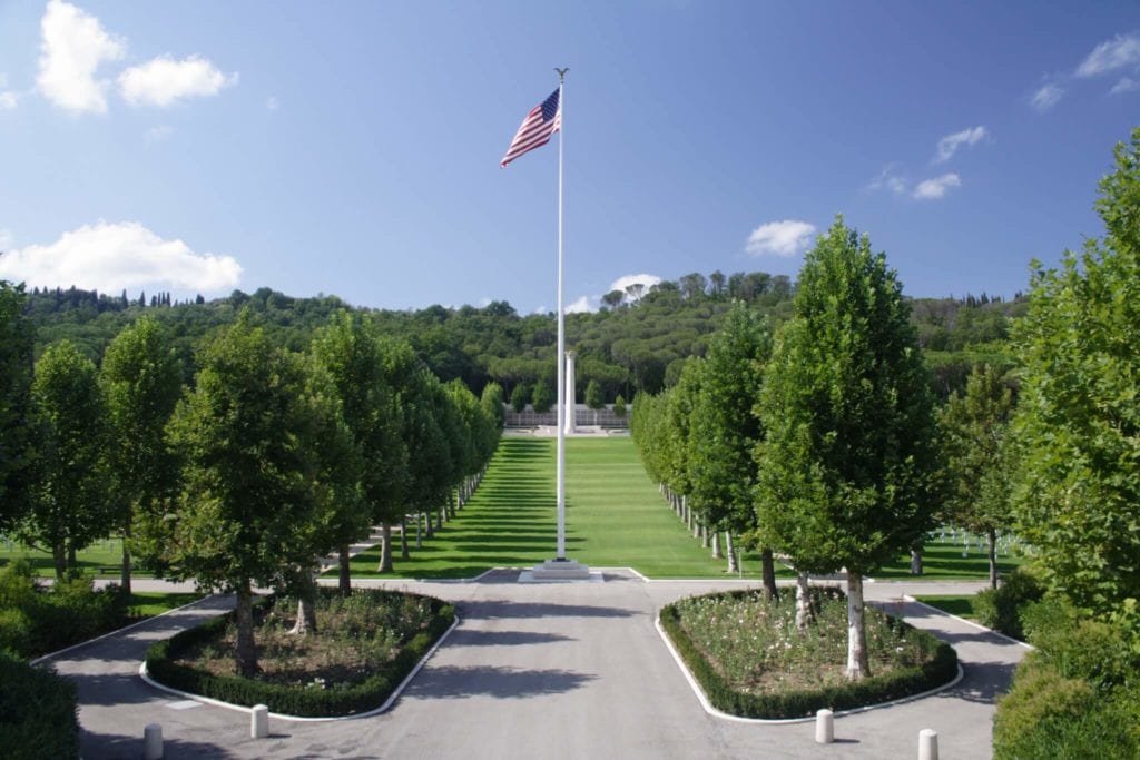 Florence American Cemetery and Memorial Entrance my travel in Tuscany