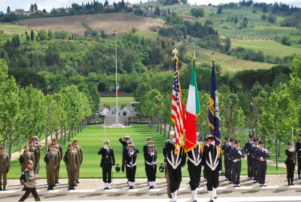 Florence American Cemetery and Memorial US Navy Color Guard My Travel in Tuscany