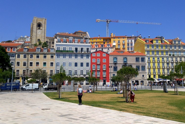 Beautiful buildings in Lisbon, Portugal