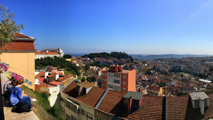 Panoramic views of Lisbon, Portugal