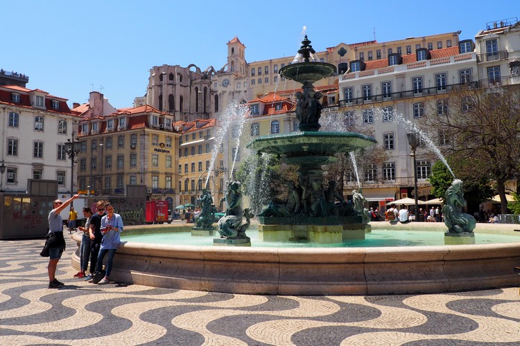 Architecture, Fountain, Photos of Lisbon, Portugal