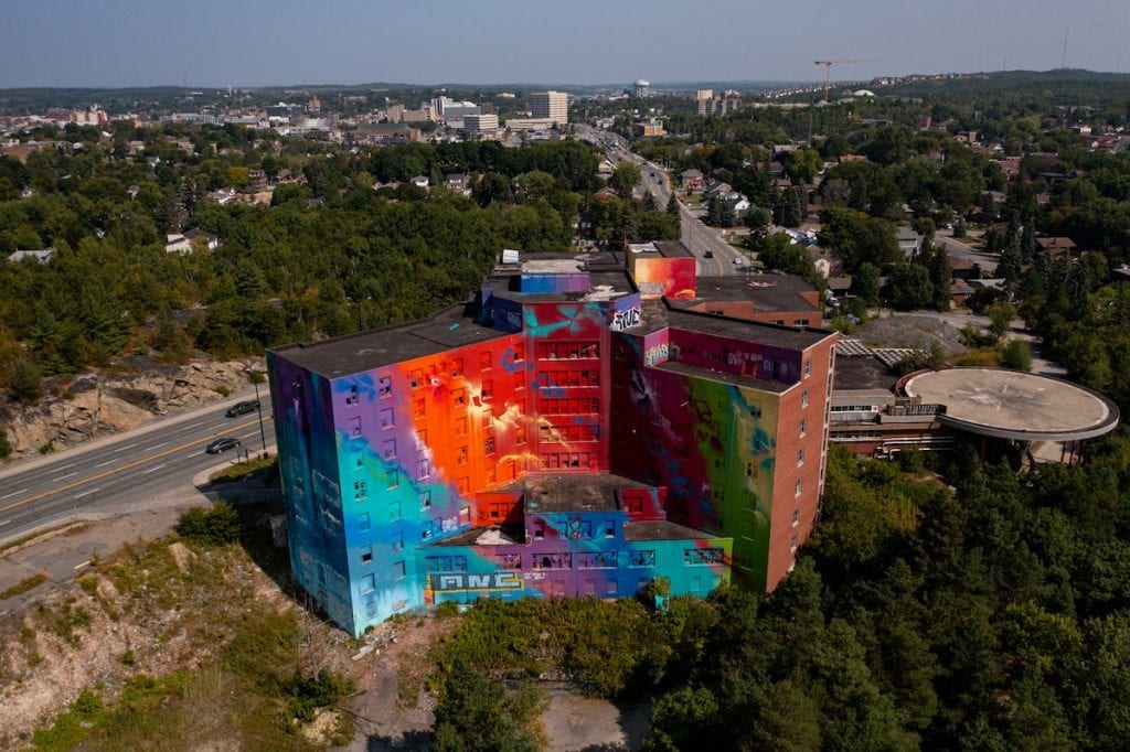 Sudbury, Ontario hosts Canada's largest mural.