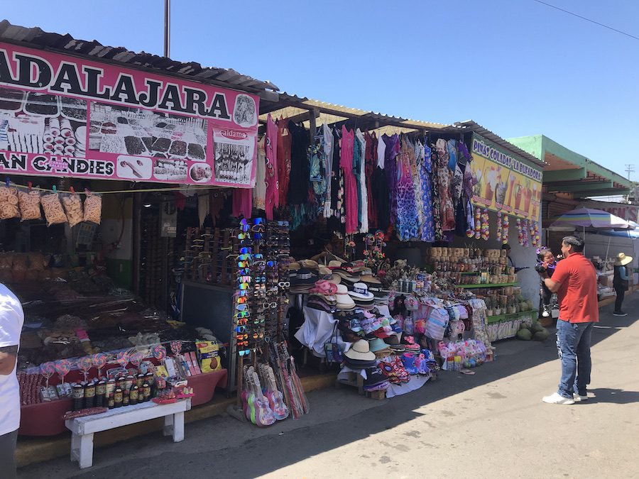 Vendors market at La Bufadora