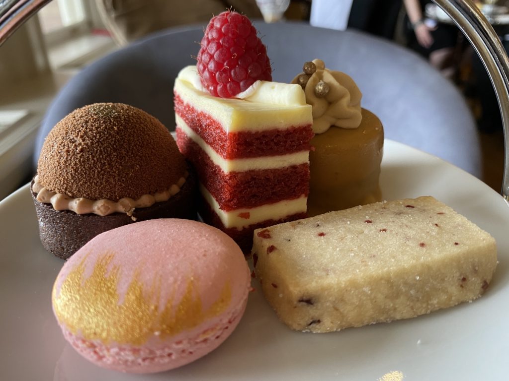 Desserts from the afternoon tea at the Fairmont Empress Hotel in Victoria, BC