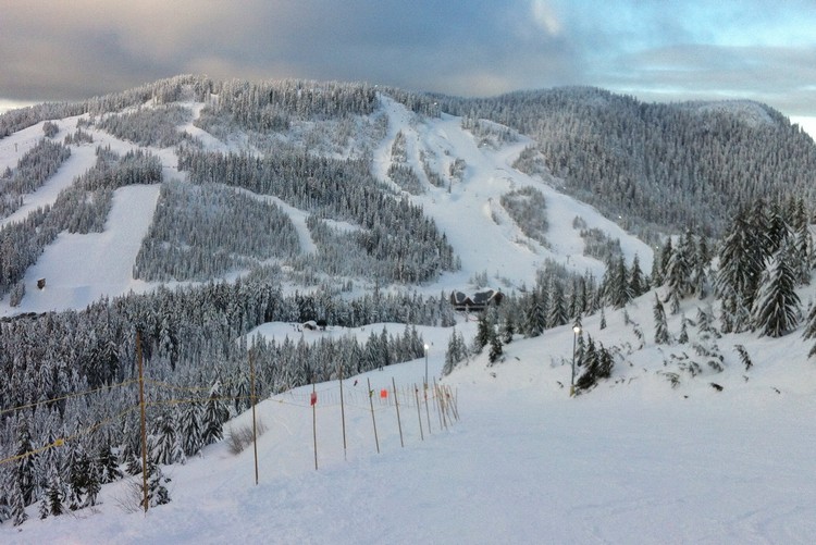 Cypress Mountain with snow