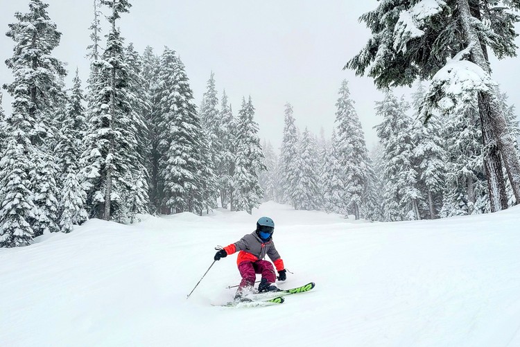 Skiers at Sasquatch Mountain Resort