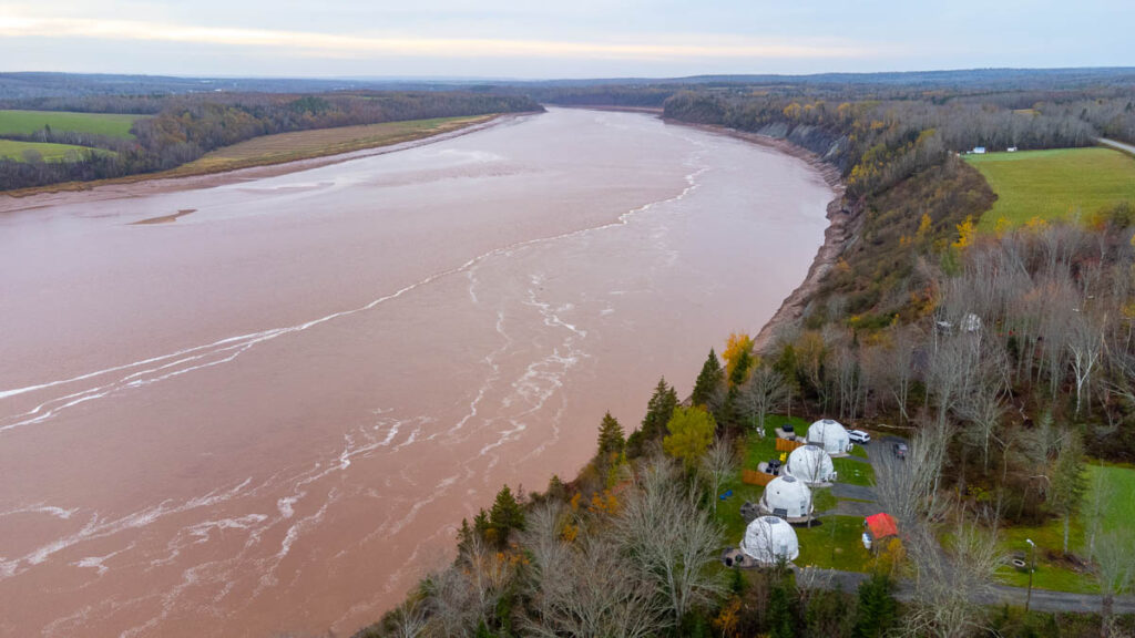 Gravity Luxury Dome Shubenacadie River