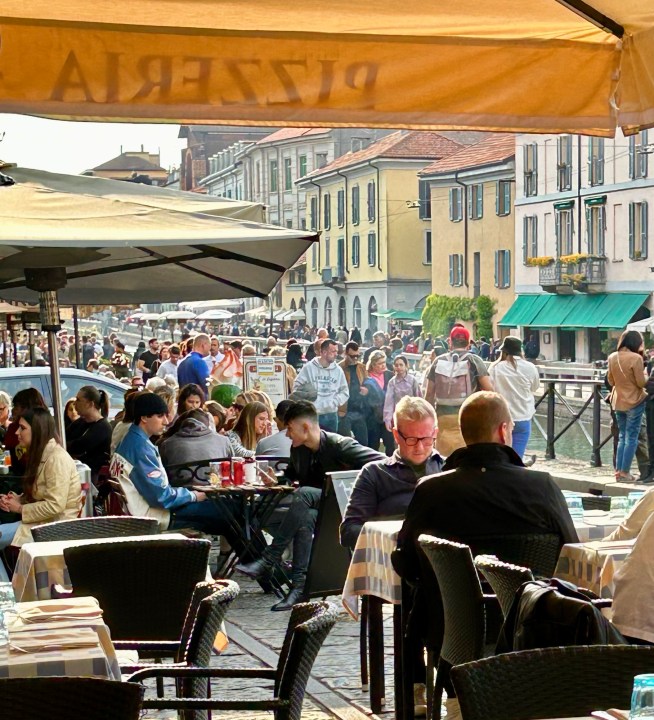 Navigli Neighborhood in Milan, Photo by Margie Miklas