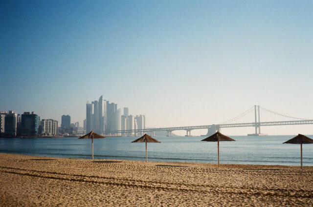 Haeundae Beach in Busan, South Korea