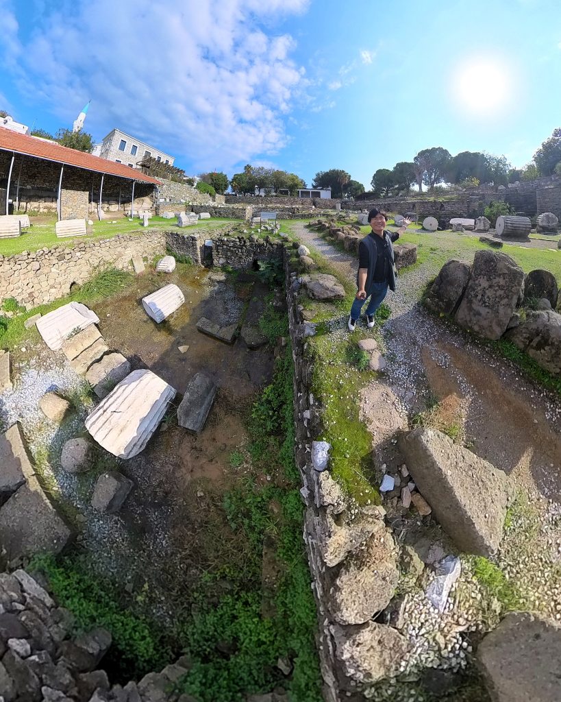 Travelling Foodie Raymond Cua at Mausoleum at Halicarnassus in Bodrum, Turkiye