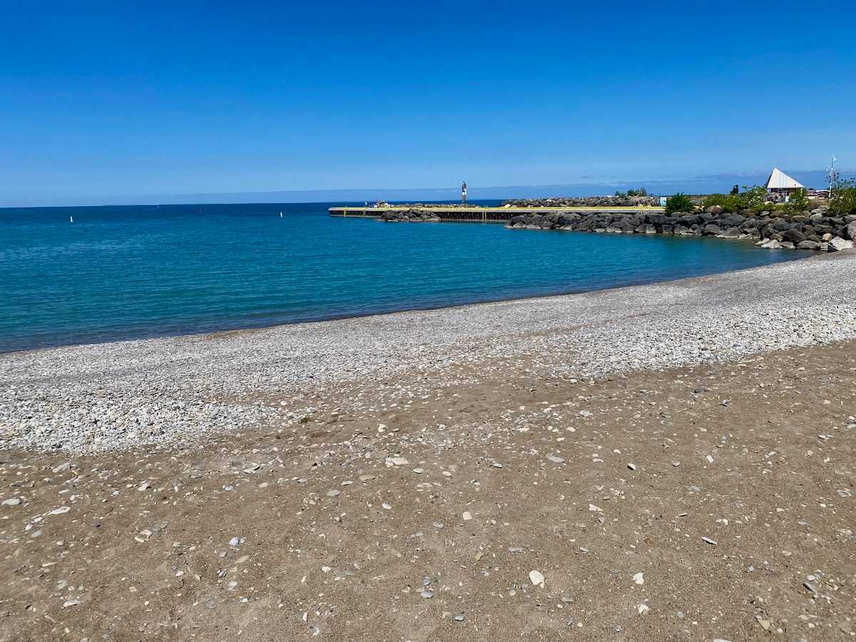 Little River Beach in Thornbury.