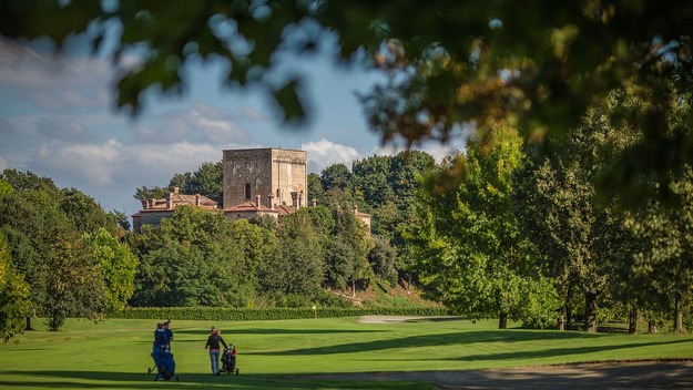 Castle view from golf course