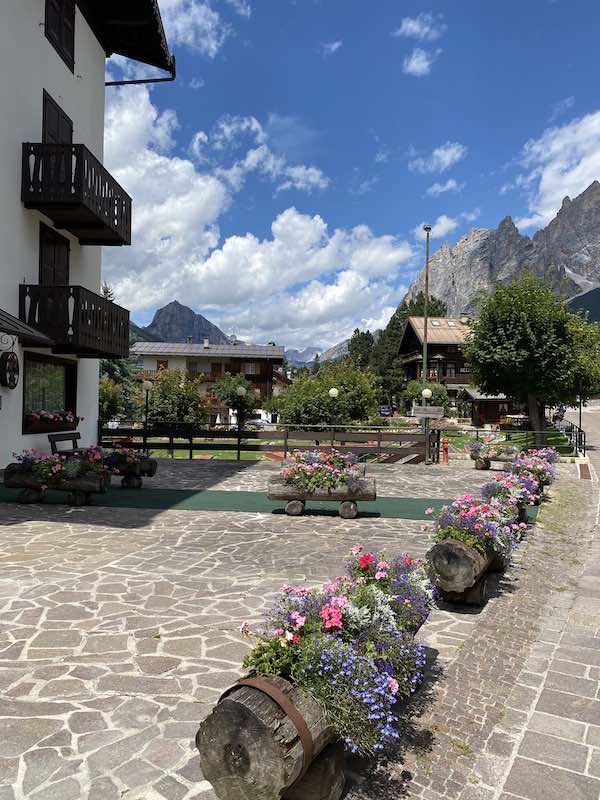 Charming street of Cortina