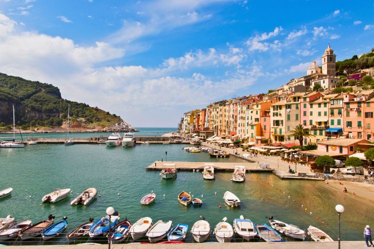 View of Portovenere from hotel terrace. Photo courtesy of Grand Hotel Portovenere