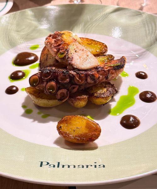 Rock octopus at Palmaria Restaurant. Photo by Isabella Miller