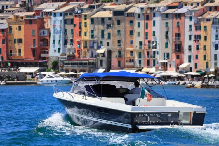 Grand Hotel Portovenere private boat. Photo courtesy of Grand Hotel Portovenere