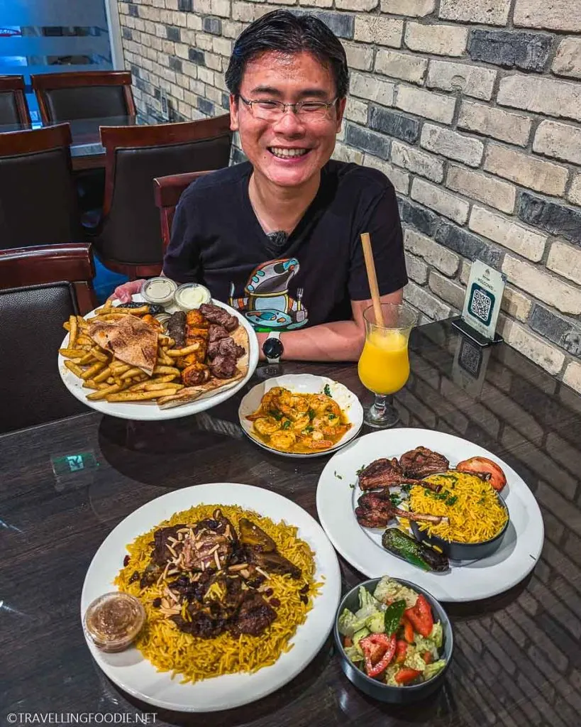 Travelling Foodie Raymond Cua at Saraya Restaurant in Ridgeway Plaza Mississauga