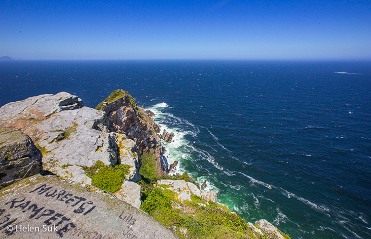 magnificent view of the cliffs at Cape Point, South Africa