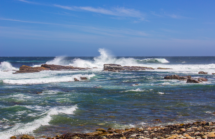 crashing waves at the Cape of Good Hope, South Africa