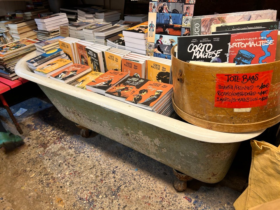 Libreria-Acqua-Alta-in-Venice-photo-by-Margie-Miklas